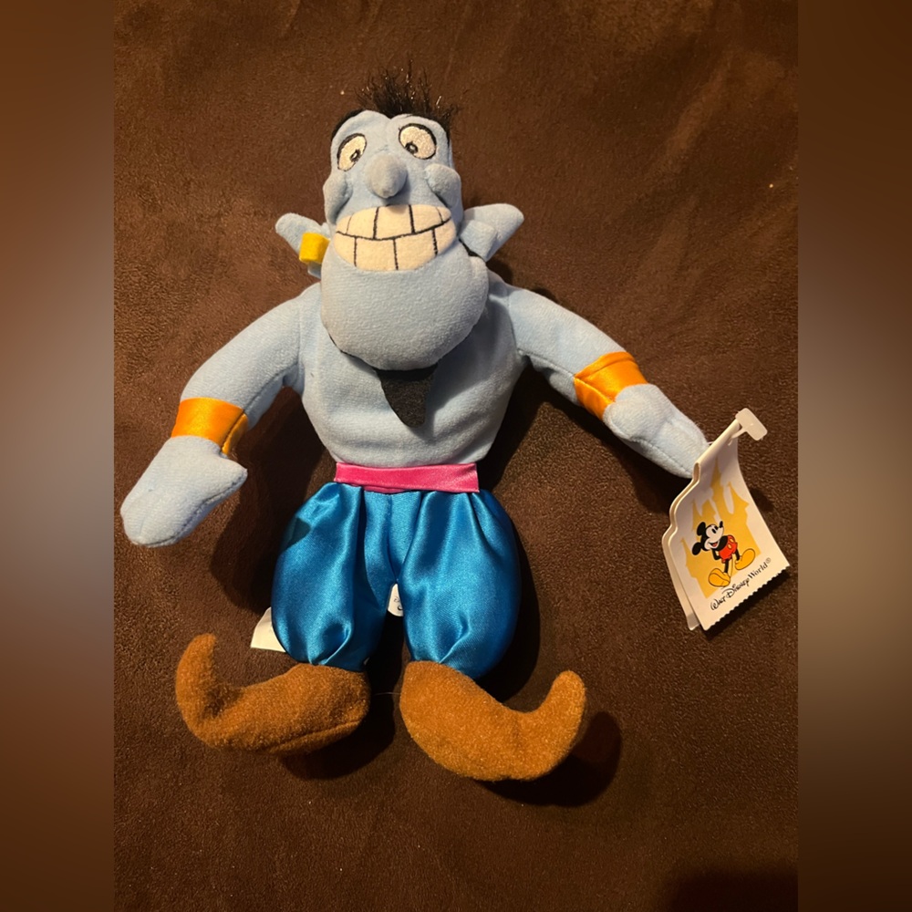 Disney Parks Vintage Genie Plush NWT Collectible Aladdin Soft Toy Rare collect